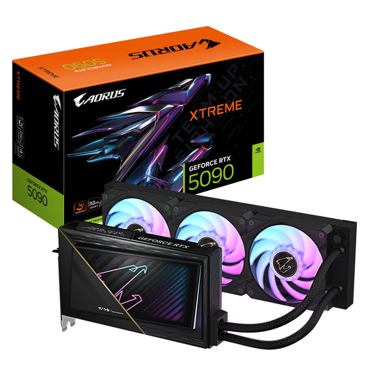 Gigabyte AORUS GeForce RTXâ„¢ 5090 XTREME WATERFORCE 32G, 2655 MHz , CUDA 21760, 28 Gbps, GDDR7, 512 bit, PSU 1000W, DisplayPort 2.1b *3 HDMI 2.1b *1