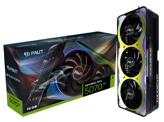 PALIT RTX5070Ti GAMEROCK 16GB GDDR7 256bit 3-DP HDMI NE7507T019T2-GB2030G