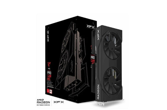 XFX Swift AMD Radeon RX 9060XT OC Gaming Edition with 16GB GDDR6 HDMI 2xDP, AMD RDNA™ 4  (RX-96TSW16BQ)