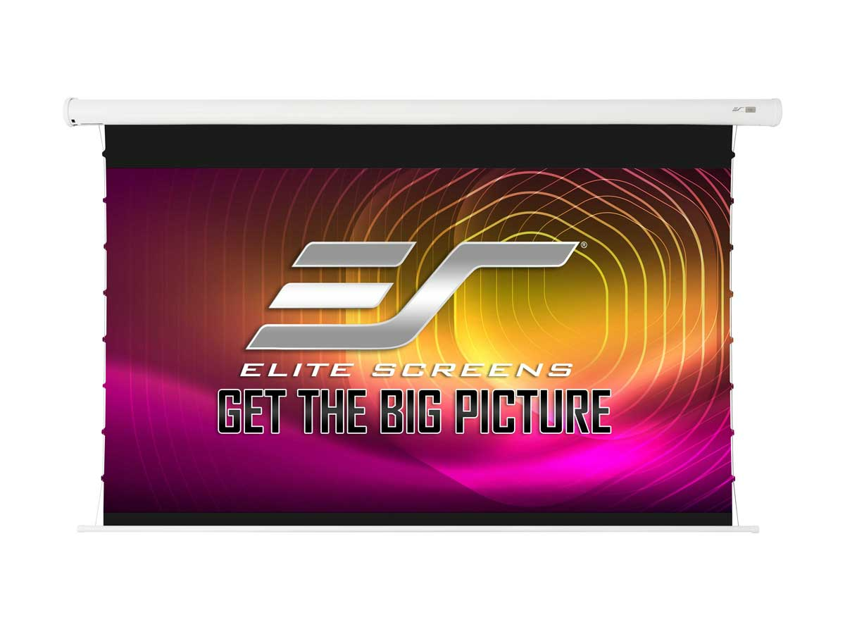 ELITE SCREENS 110 VMAX TAB TENSION 169 WHITE CASE