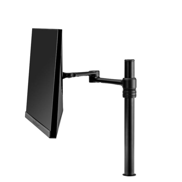 Atdec Single Swing Arm on Post - Black