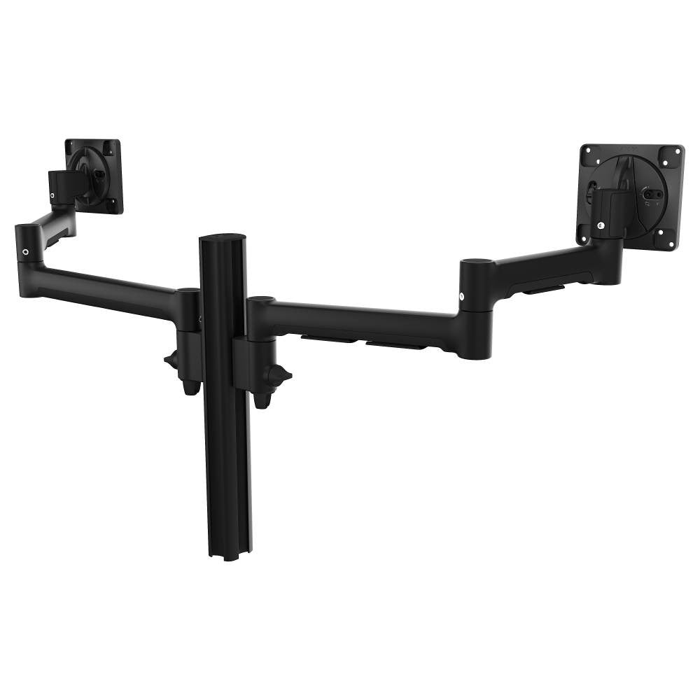 Atdec Dual Side-By-Side Ultrawide Monitor Mount with Swing Arms - C-Clamp