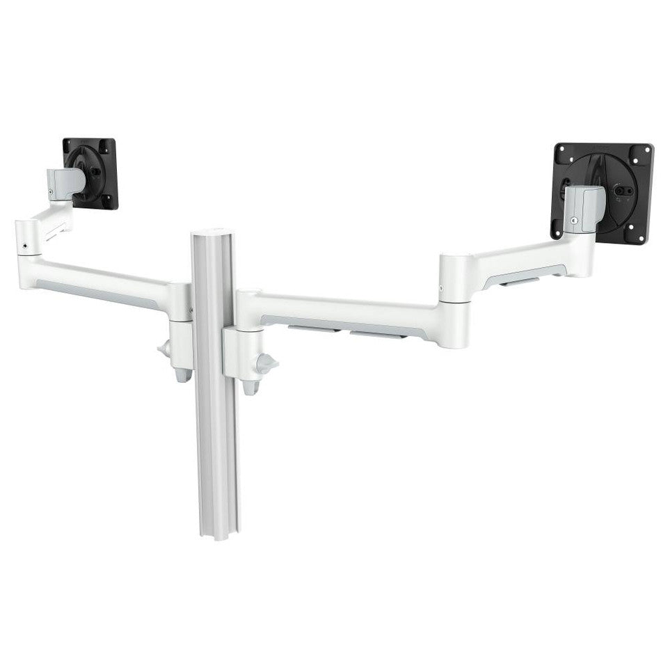 Atdec Dual Side-By-Side Ultrawide Monitor Mount with Swing Arms - C-Clamp