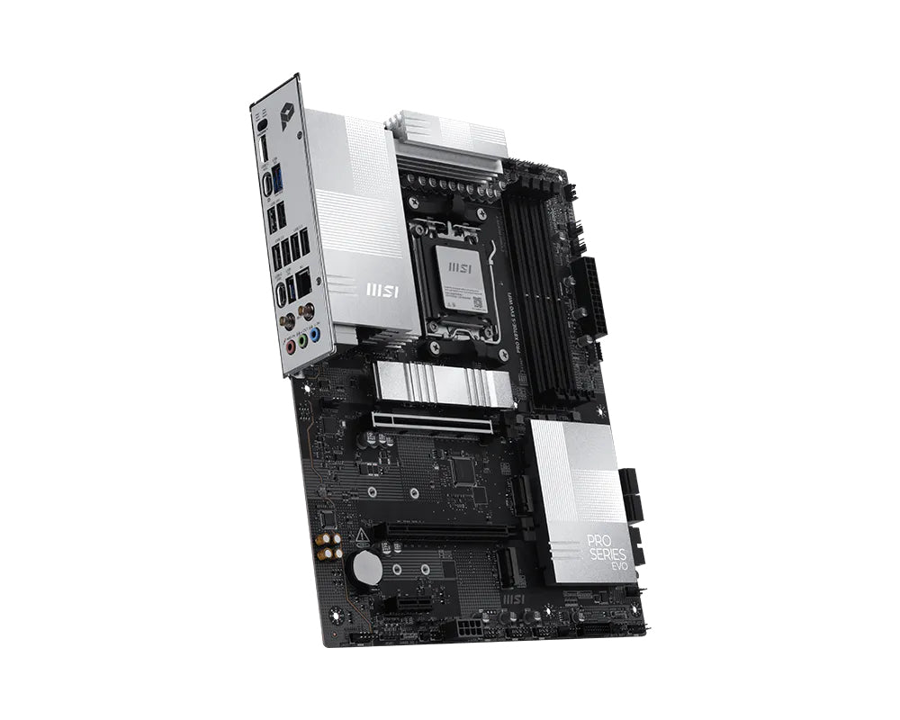 MSI Pro X870E-S Evo WIFI, Amd X870E, AM5, DDR5 256GB, Pcie 5.0, 3x M.2, Wi-Fi