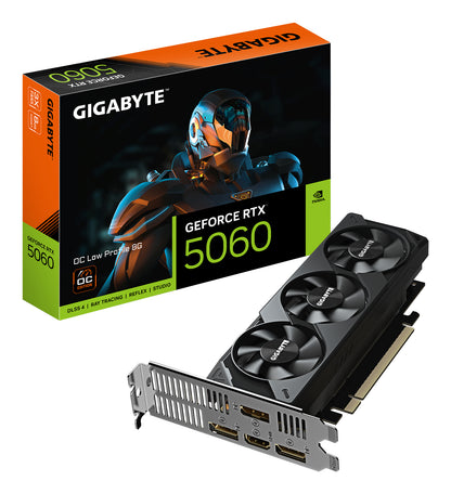 Gigabyte GeForce RTX™ 5060 OC Low Profile 8G, 2512 MHz, CUDA 3840, 28 Gbps