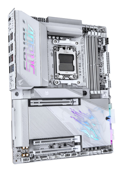 Gigabyte X870E A PRO X3D ICE: AM5, DDR5 256GB, ALC1220, 5GbE LAN, Q-Flash