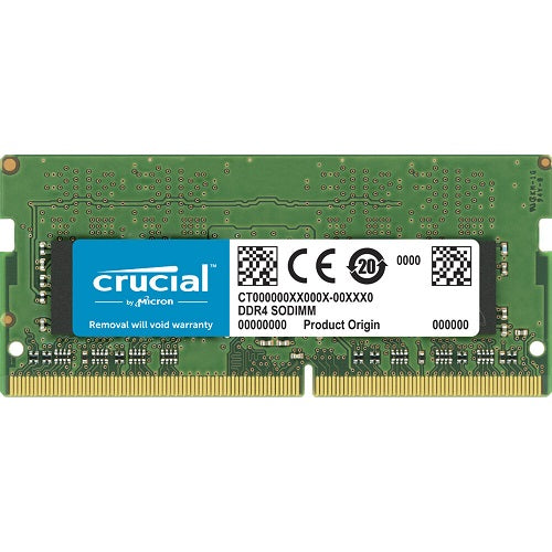 Crucial CT32G4SFD832A, SODIMM, DDR4 32GB(1x32GB), 3200MHz, CL22, 1.2V, Limited Lifetime Warranty