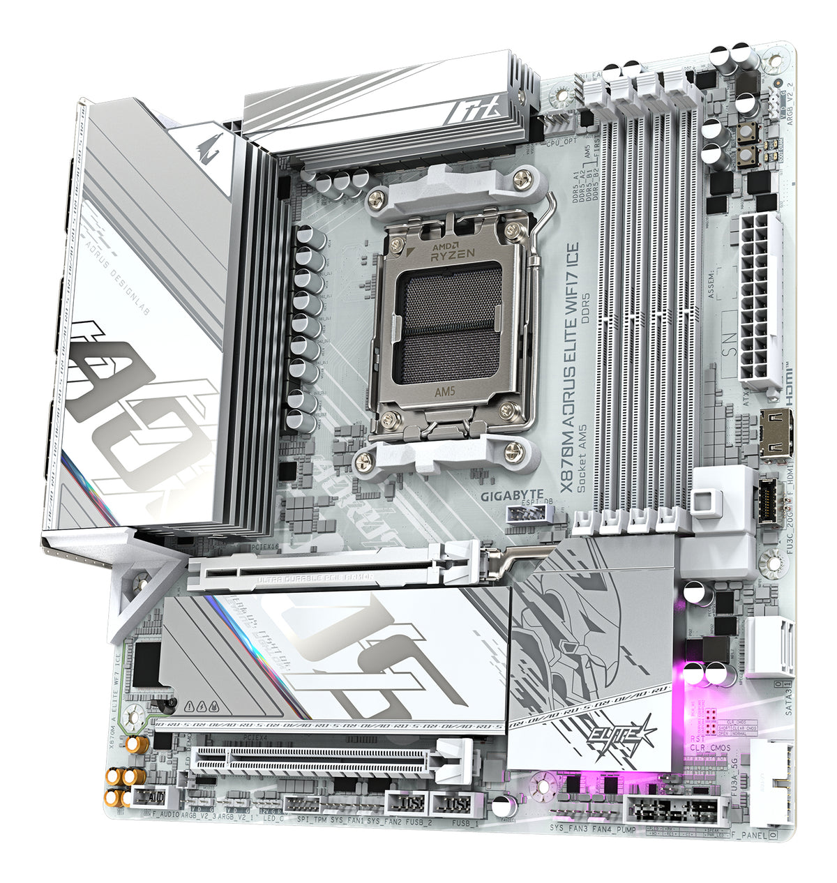 Gigabyte X870 AM5 ATX, Ryzen 9000/8000/7000, 4×DDR5 256GB, PCIe 5.0 M.2, USB4