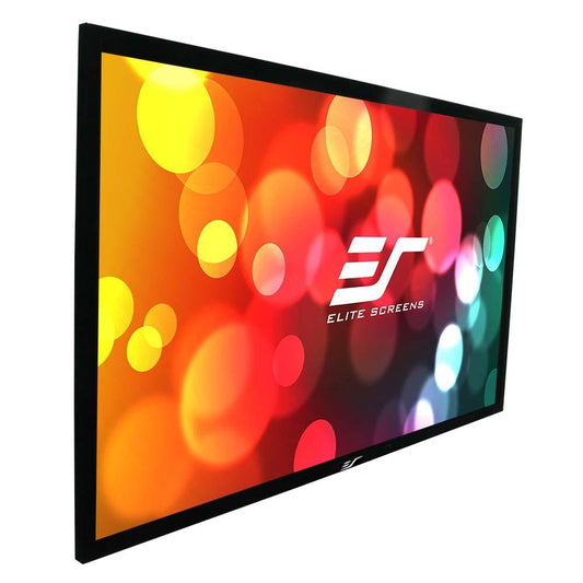 150 FIXED FRAME 169 SABLE FRAME PROJECTOR SCREEN 6CM BLACK VELVET BORDER