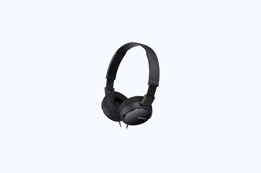 Sony MDR-ZX110 Wired On-Ear Headphones (Black)