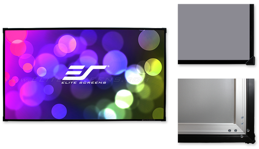 120 FIXED FRAME 169 PROJECTOR SCREEN CINEWHITE SABLE FRAME B2