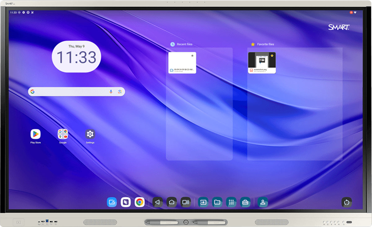 SMART Board MX065-V5 interactive display with iQ 5Y Assure