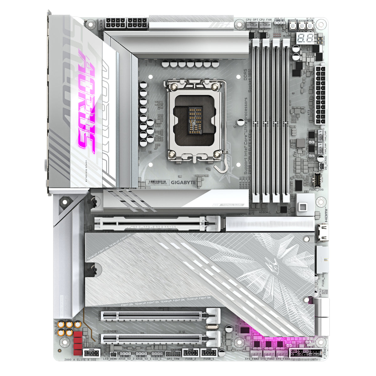 Gigabyte Z890 AORUS ELITE X ICE MB Intel LGA 1851 ATX Motherboard, 4x DDR5