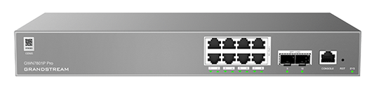 Grandstream Enterprise Layer 2 Managed POE Network Switch 8 X Gige 2 X 2.5 Gig