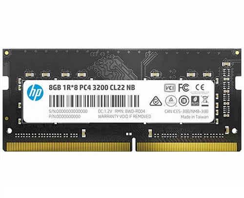 HP 2E2M5AA#ABB, S1 Series, DDR4 8GB(1x8GB), 3200MHz, CL22, 1.2V, Limited Lifetime Warranty