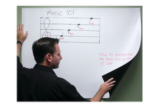 64 43 WHITEBOARD MATERIAL GLOSS MATT FINISH INSTA-DE SCREEN - FOAM BACKING