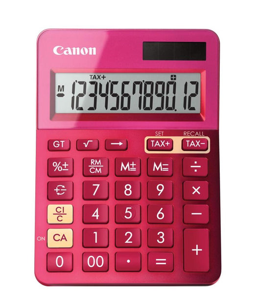 LS123KMPK METALLIC PINK 12 DIGIT DESKTOP CALCULATOR