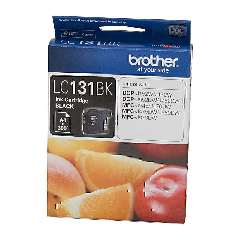 Brother LC131 Genuine Black  Ink Cartridge - 300 Pages