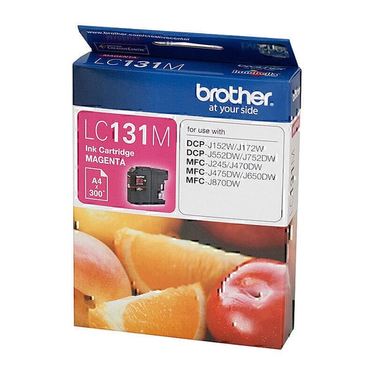 Brother LC131 Genuine Magenta Ink Cartridge - 300 Pages