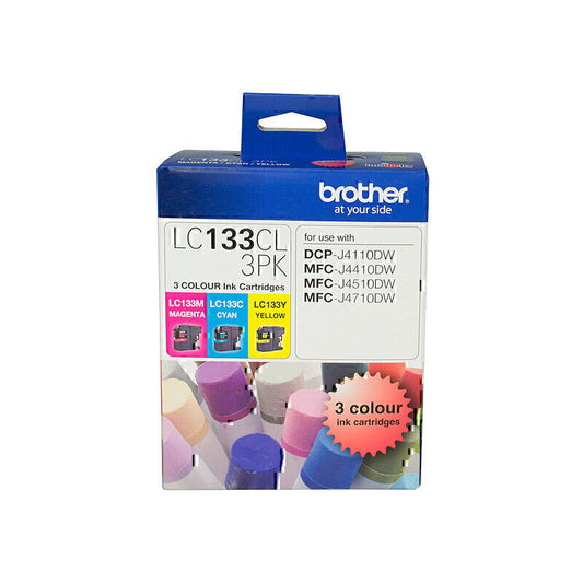 Brother LC133 Genuine Ink Cartridge - 3 Colour Pack