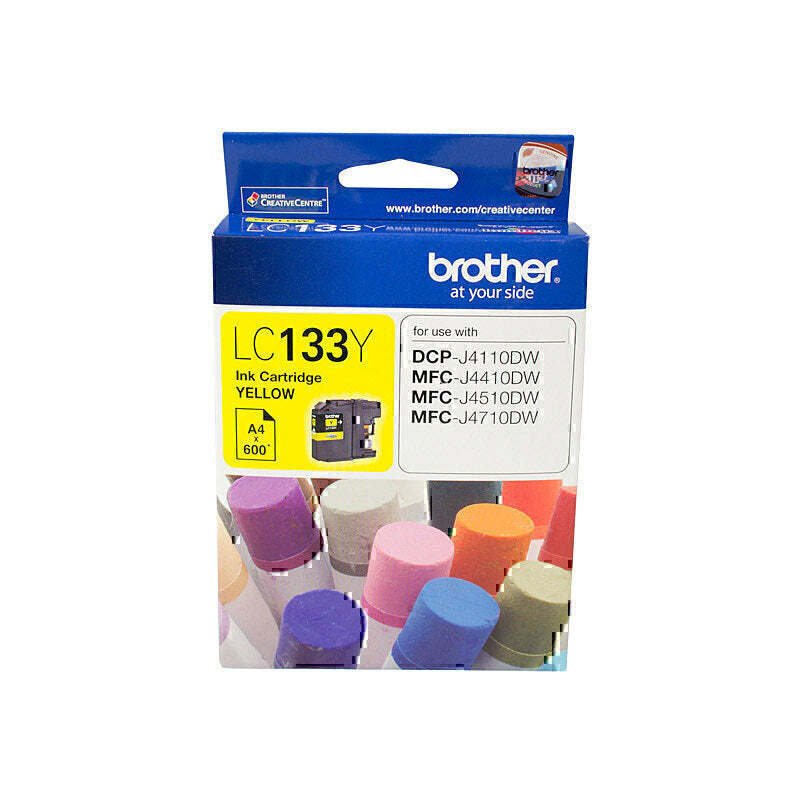 Brother LC133 Genuine Yellow Ink Cartridge - 600 Pages