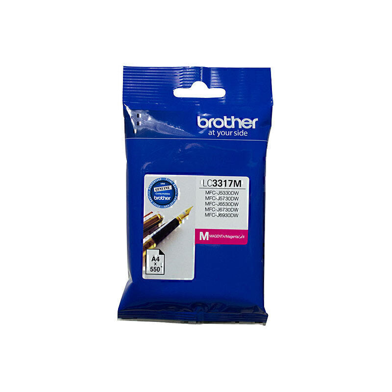 Brother LC3317 Genuine Magenta Ink Cartridge - 550 Pages