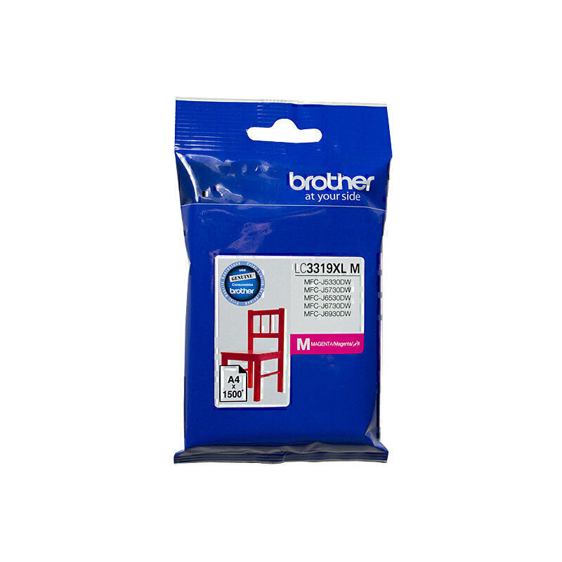 Brother LC3319 XL Genuine Magenta Ink Cartridge - 1,500 Pages