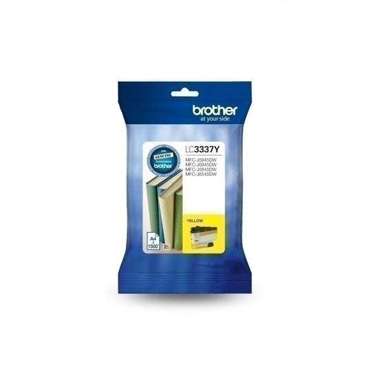 Brother LC3337 Genuine Yellow Ink Cartridge - 1,500 Pages