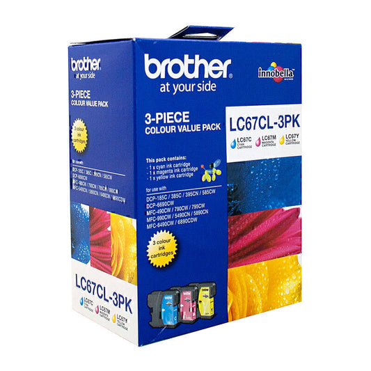 Brother LC67 CMY Colour Pack