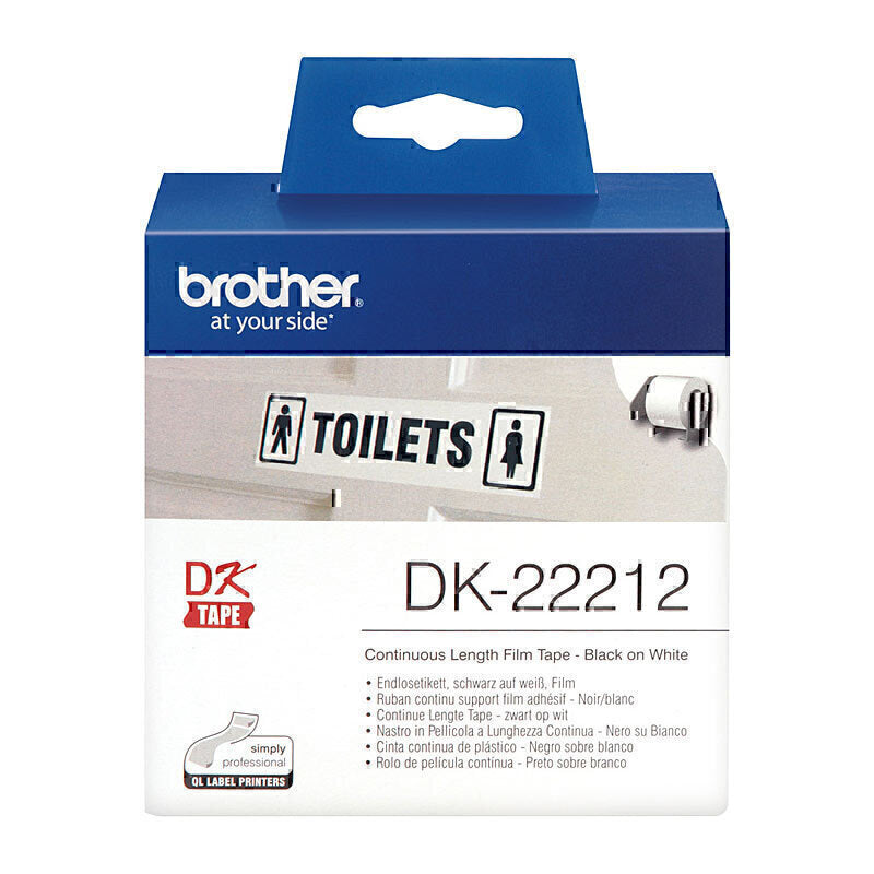 ماكينة طباعة Brother DK22212 باللون الأبيض