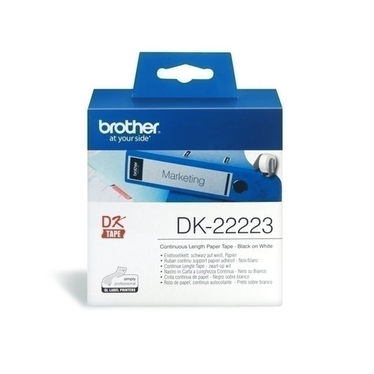 ماكينة طباعة Brother DK22223 باللون الأبيض