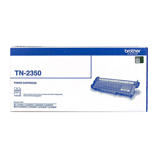 Brother TN-2350 Genuine Black Toner Cartridge - 2,600 pages