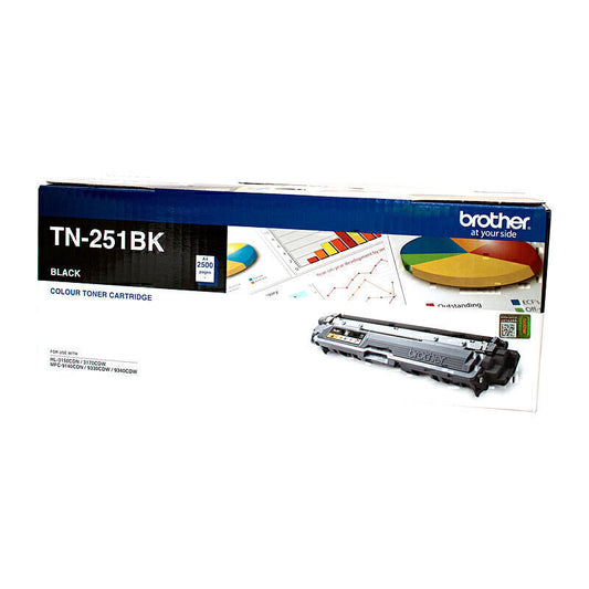 Brother TN-251 Genuine Black Toner Cartridge - 2,500 pages