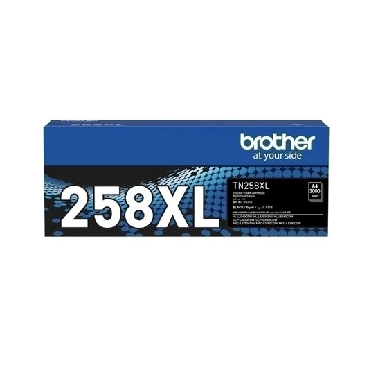 Brother TN-258XL Genuine Black Toner Cartridge - 3,000 pages