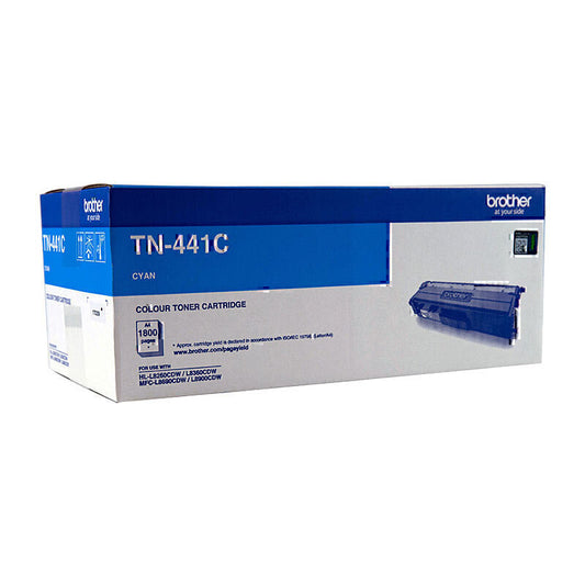 Brother TN-441 Genuine Cyan Toner Cartridge - 1,800 pages