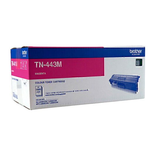 Brother TN-443 Genuine Magenta Toner Cartridge - 4,000 pages