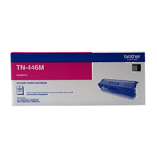 Brother TN-446 Genuine Magenta Toner Cartridge - 6,500 pages