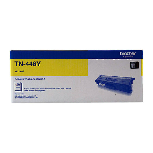 Brother TN-446 Genuine Yellow Toner Cartridge - 6,500 pages