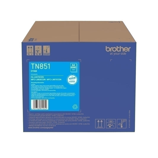 Brother TN851 Cyan Toner Cart