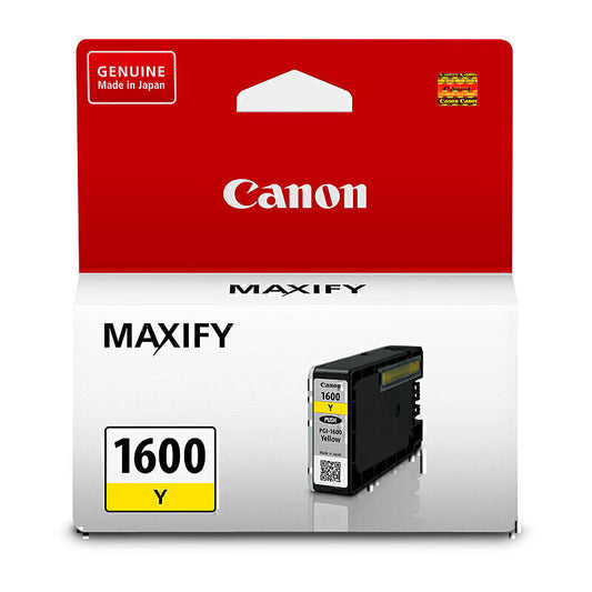 Canon PGI-1600 Genuine Yellow Ink Cartridge - 300 Pages