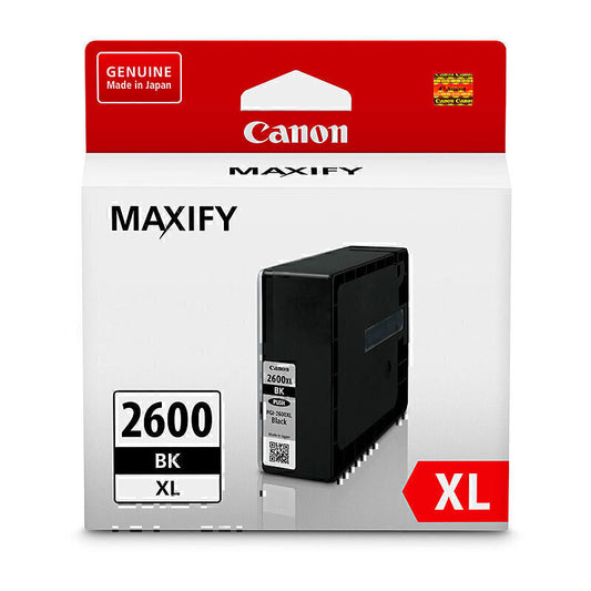 Canon PGI-2600 XL Genuine Black Ink Cartridge - 2,500 Pages