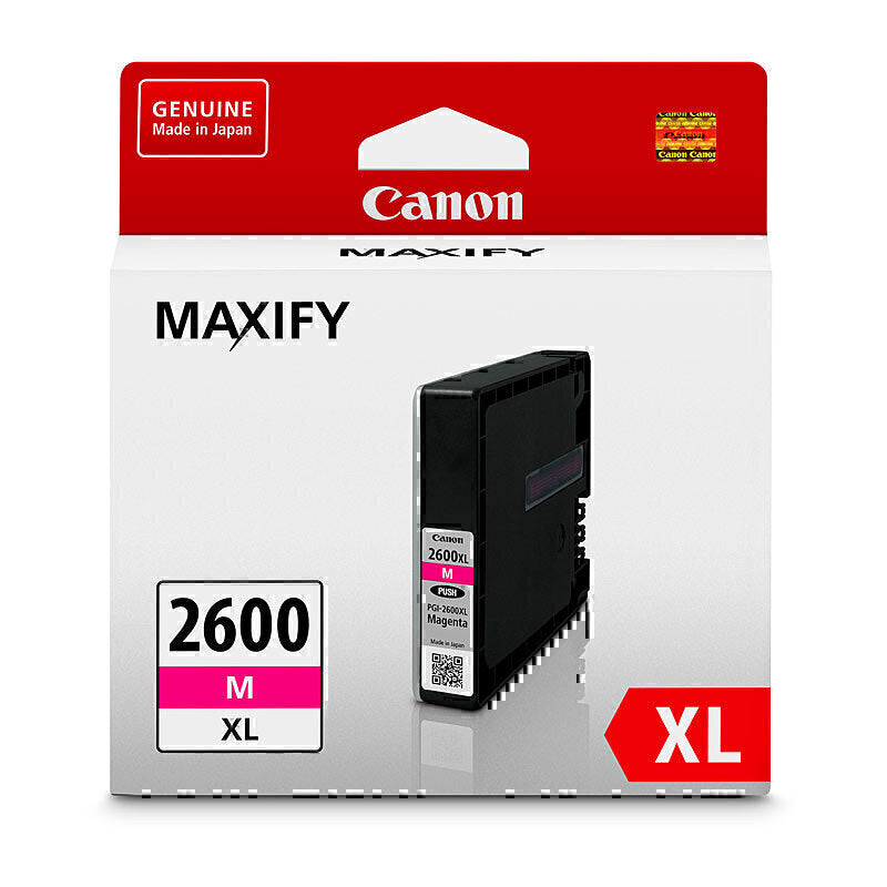 Canon PGI-2600 XL Genuine Magenta Ink Cartridge - 1,500 Pages