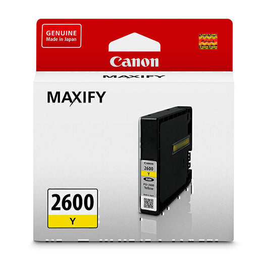 Canon PGI-2600 Genuine Yellow Ink Cartridge - 700 Pages