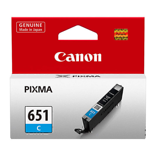 Canon CLI-651 Genuine Cyan Ink Cartridge - 332 Pages