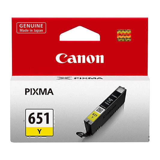 Canon CLI-651 Genuine Yellow Ink Cartridge - 332 Pages