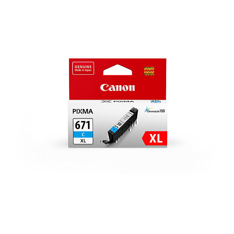 Canon CLI-671 XL Genuine Cyan Ink Cartridge - 680 Pages