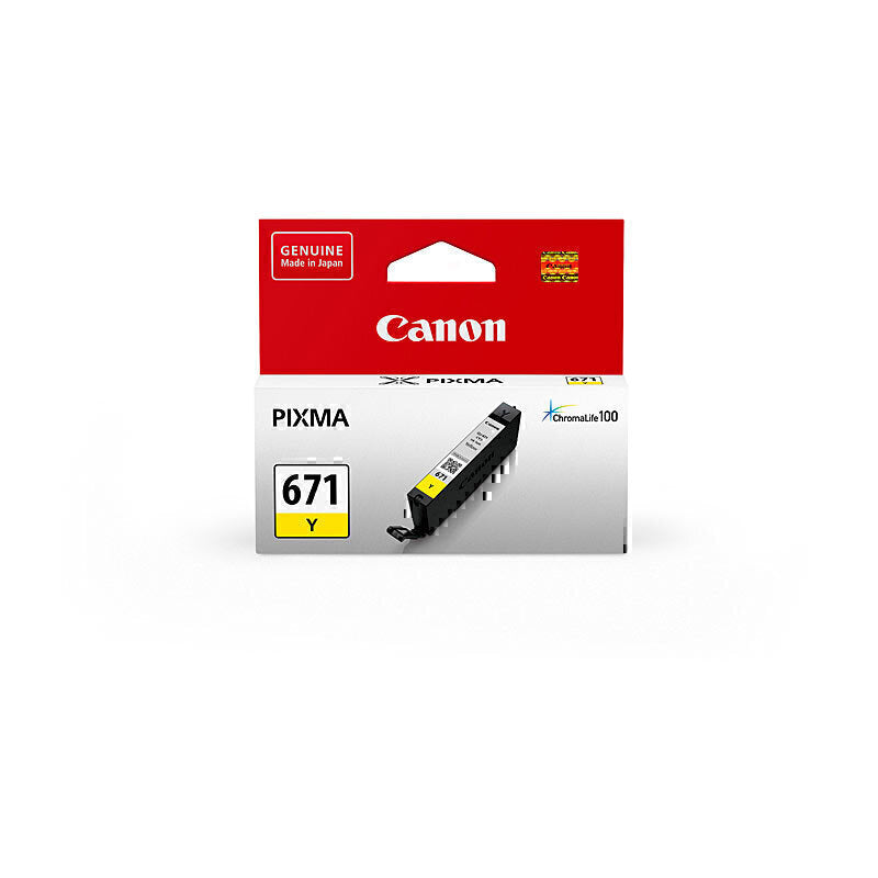 Canon CLI-671 Genuine Yellow Ink Cartridge - 311 Pages