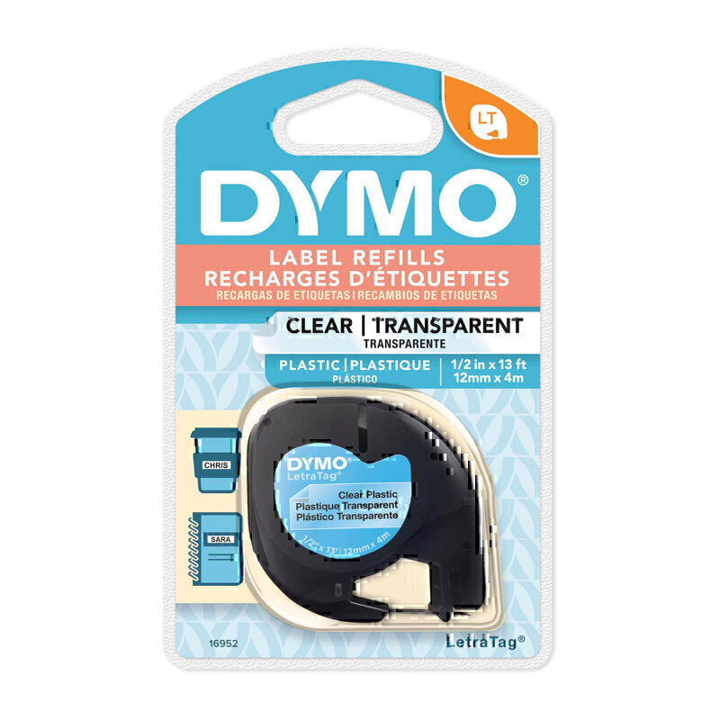 Dymo LT بلاستيك 12 مم × 4 م Clr