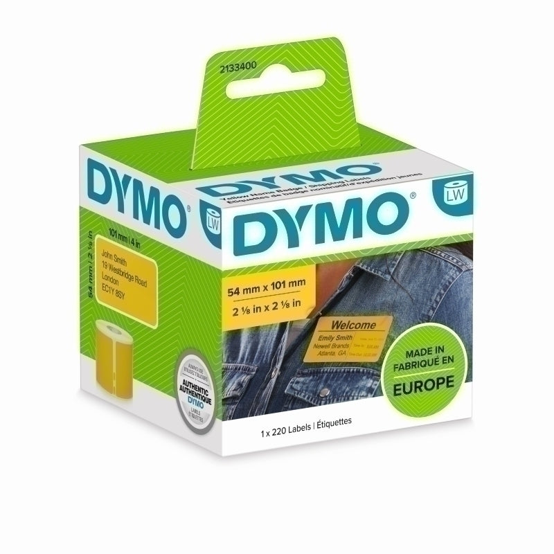 Dymo LW Ship Lbl 54x101mm Ylw