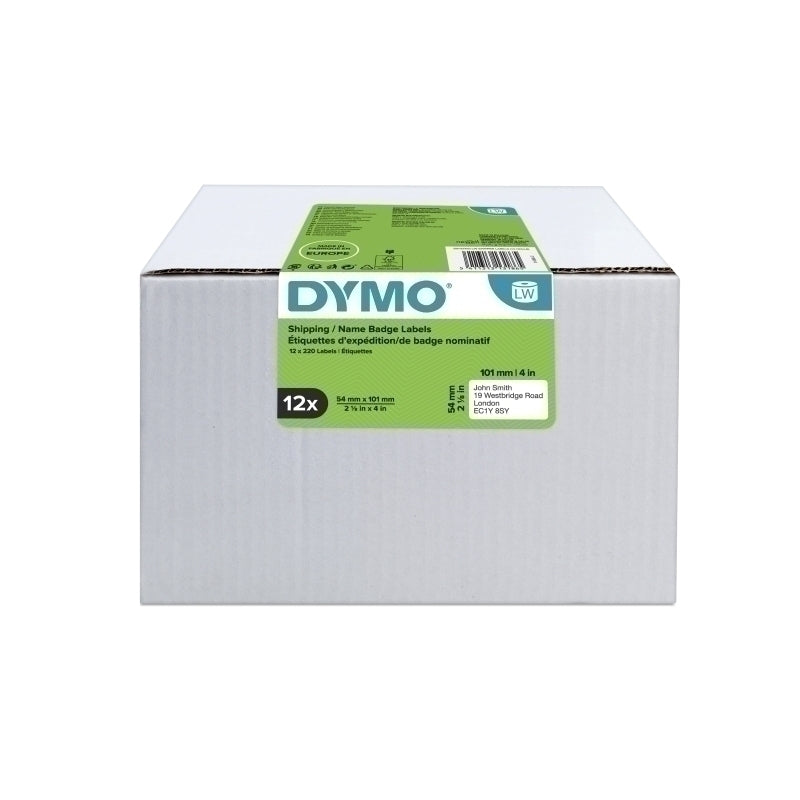 ملصقات شحن Dymo LW، 12 لفة